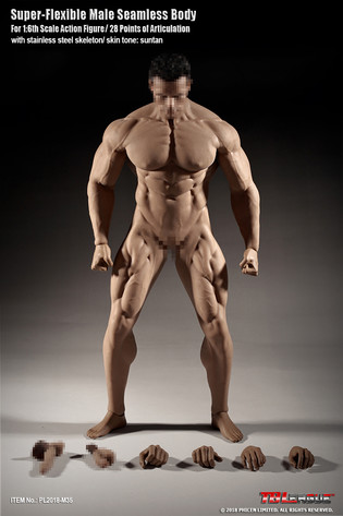 Phicen M34 muscular action figure doll body in 1/6th scale XXL